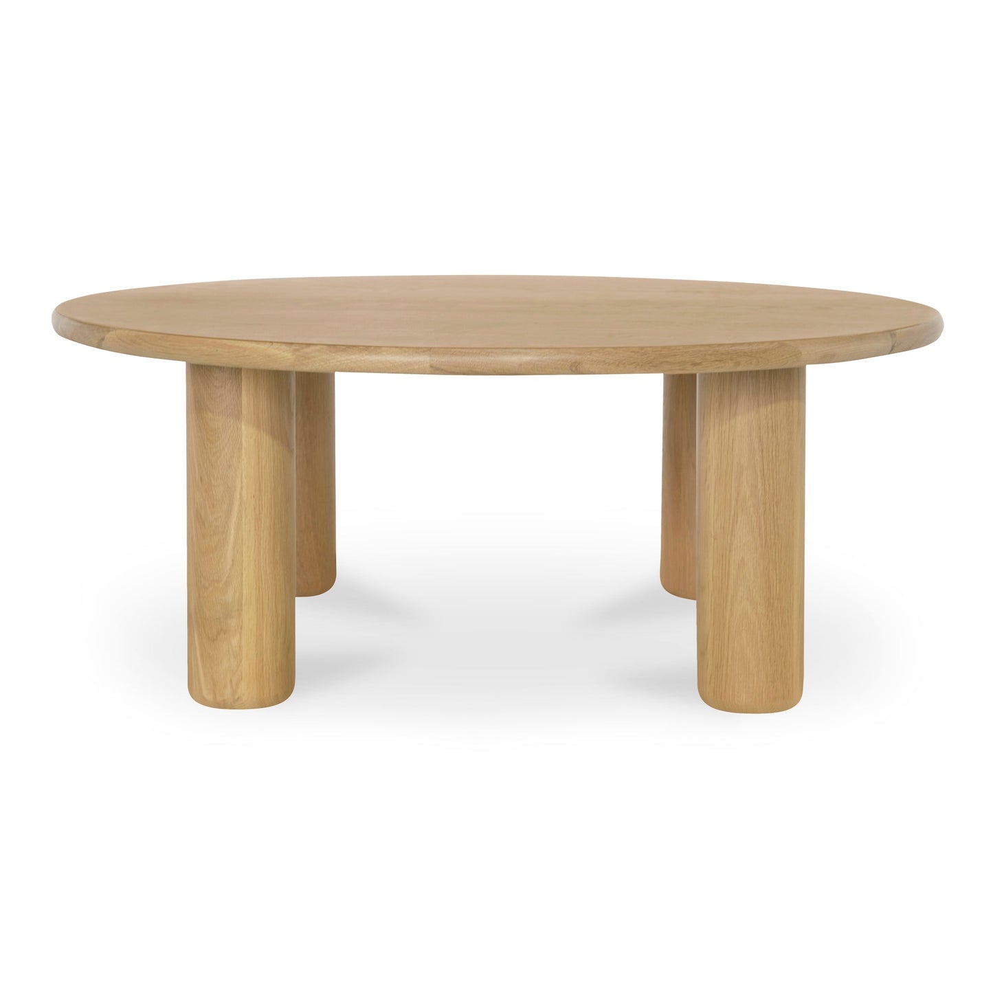 Milo Natural Solid Oak Round Coffee Table