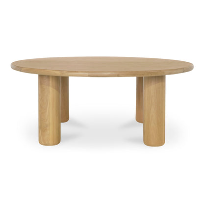 Milo Natural Solid Oak Round Coffee Table