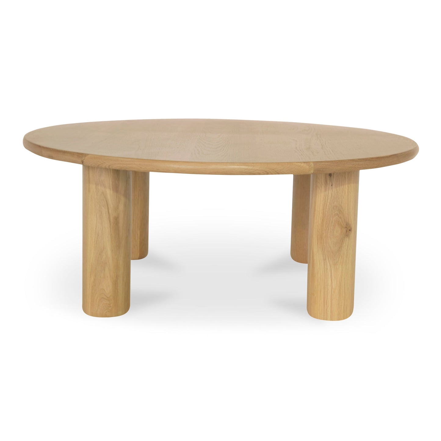 Milo Natural Solid Oak Round Coffee Table