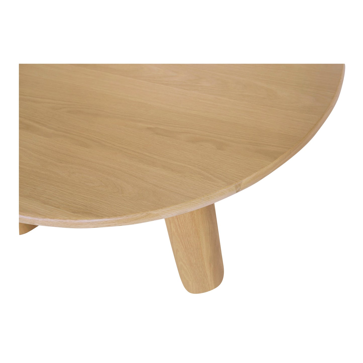 Milo Natural Solid Oak Round Coffee Table