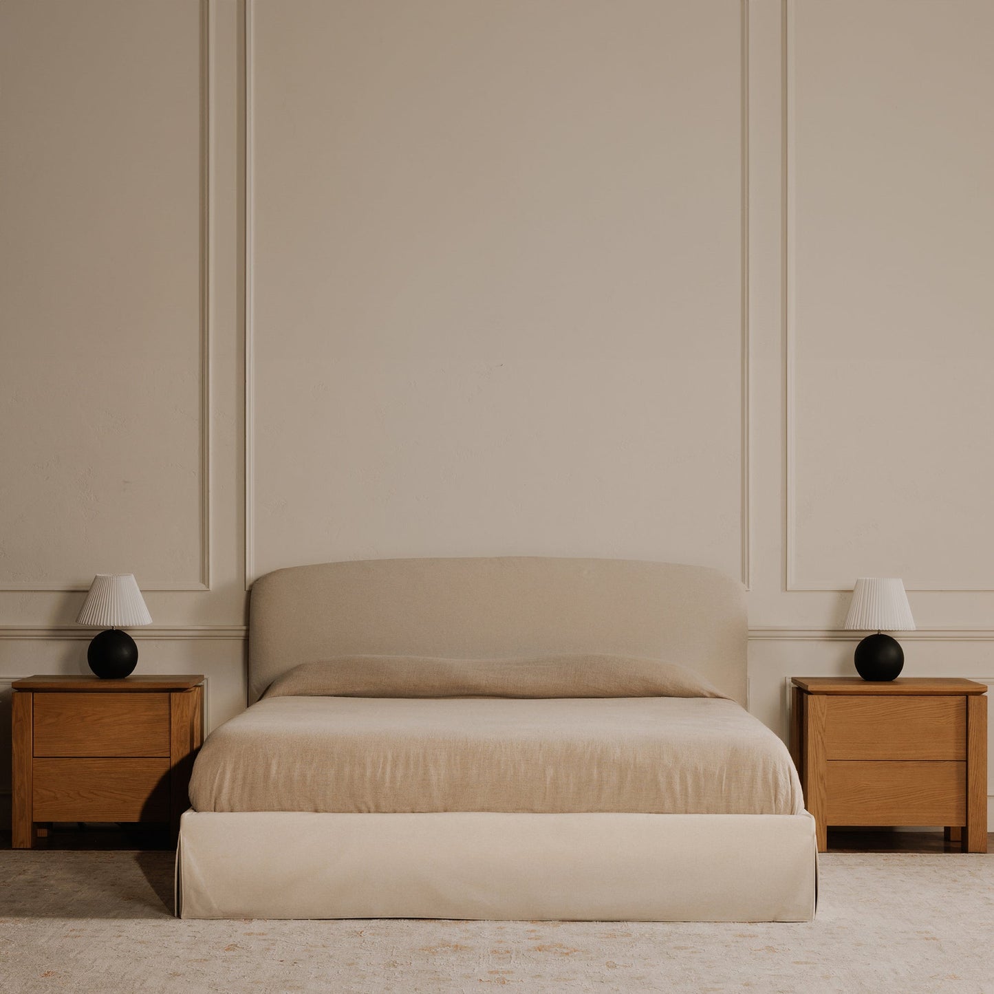 Brook Country Oak With Floating Top Design Nightstand