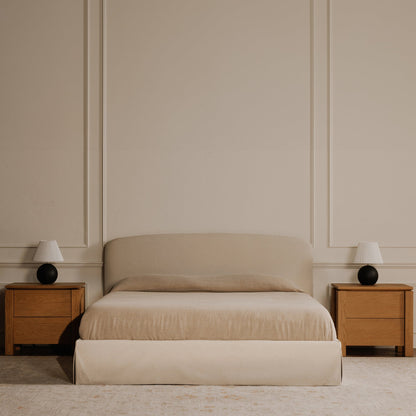 Brook Country Oak With Floating Top Design Nightstand