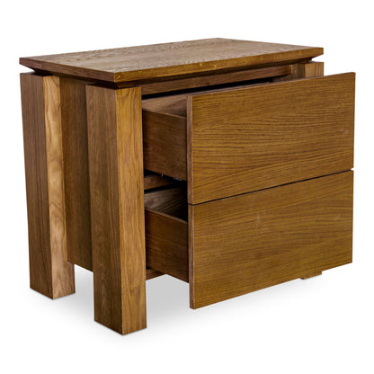 Brook Country Oak With Floating Top Design Nightstand