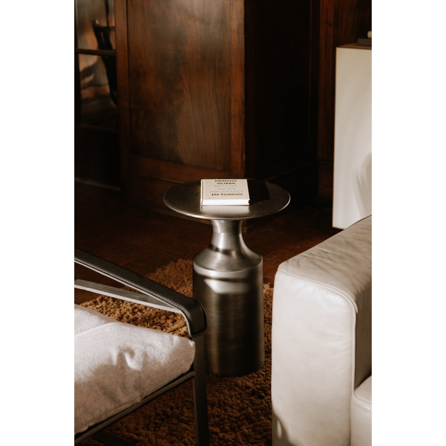 Rassa Aluminum Round Accent Table