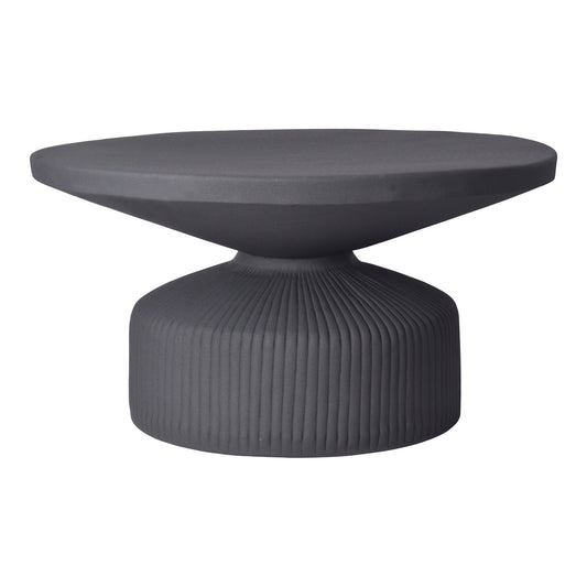 Yoli Aluminum Black Round Coffee Table