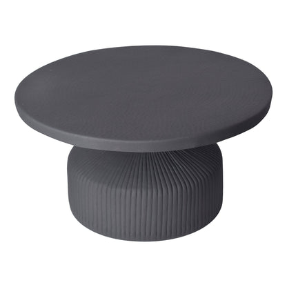 Yoli Aluminum Black Round Coffee Table