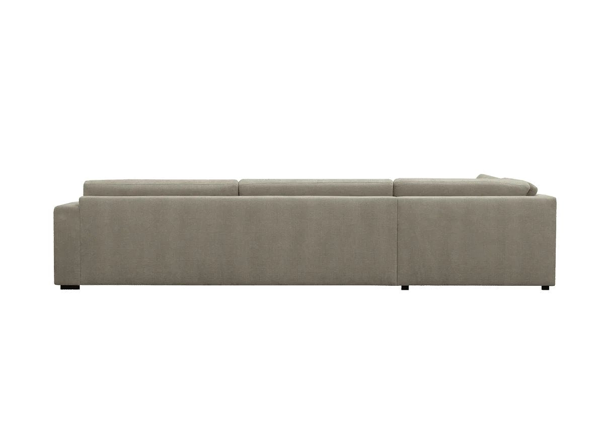 LOOMLAN Custom Upholstery Field Loose Seat Fabric & Leather Modular Sofa