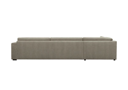 LOOMLAN Custom Upholstery Field Loose Seat Fabric & Leather Modular Sofa