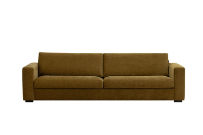 LOOMLAN Custom Upholstery Field Loose Seat Fabric & Leather Loveseat