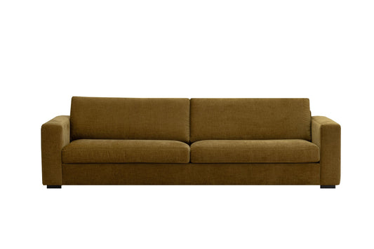 LOOMLAN Custom Upholstery Field Loose Seat Fabric & Leather Loveseat