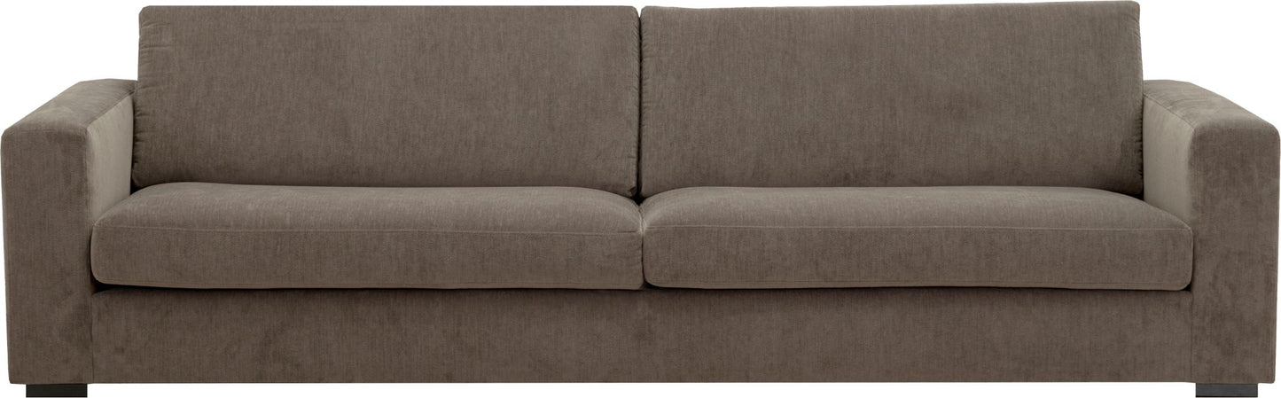 LOOMLAN Custom Upholstery Field Loose Seat Fabric & Leather Loveseat