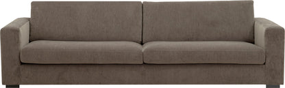 LOOMLAN Custom Upholstery Field Loose Seat Fabric & Leather Loveseat