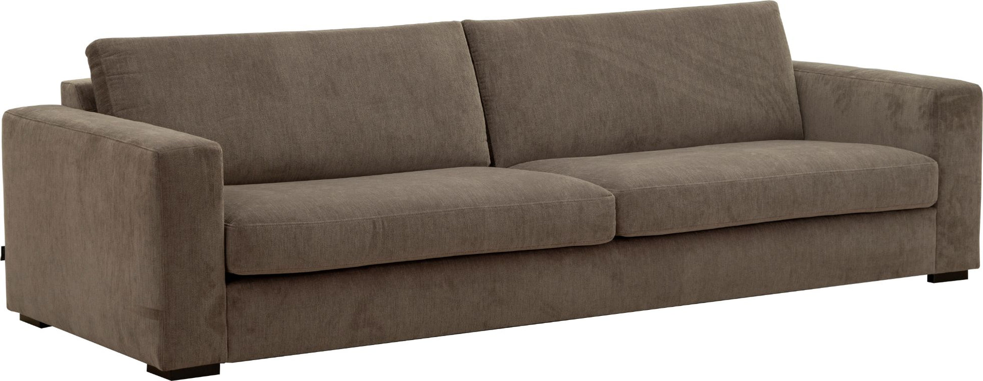LOOMLAN Custom Upholstery Field Loose Seat Fabric & Leather Loveseat