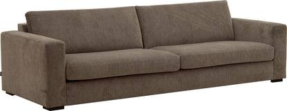 LOOMLAN Custom Upholstery Field Loose Seat Fabric & Leather Loveseat