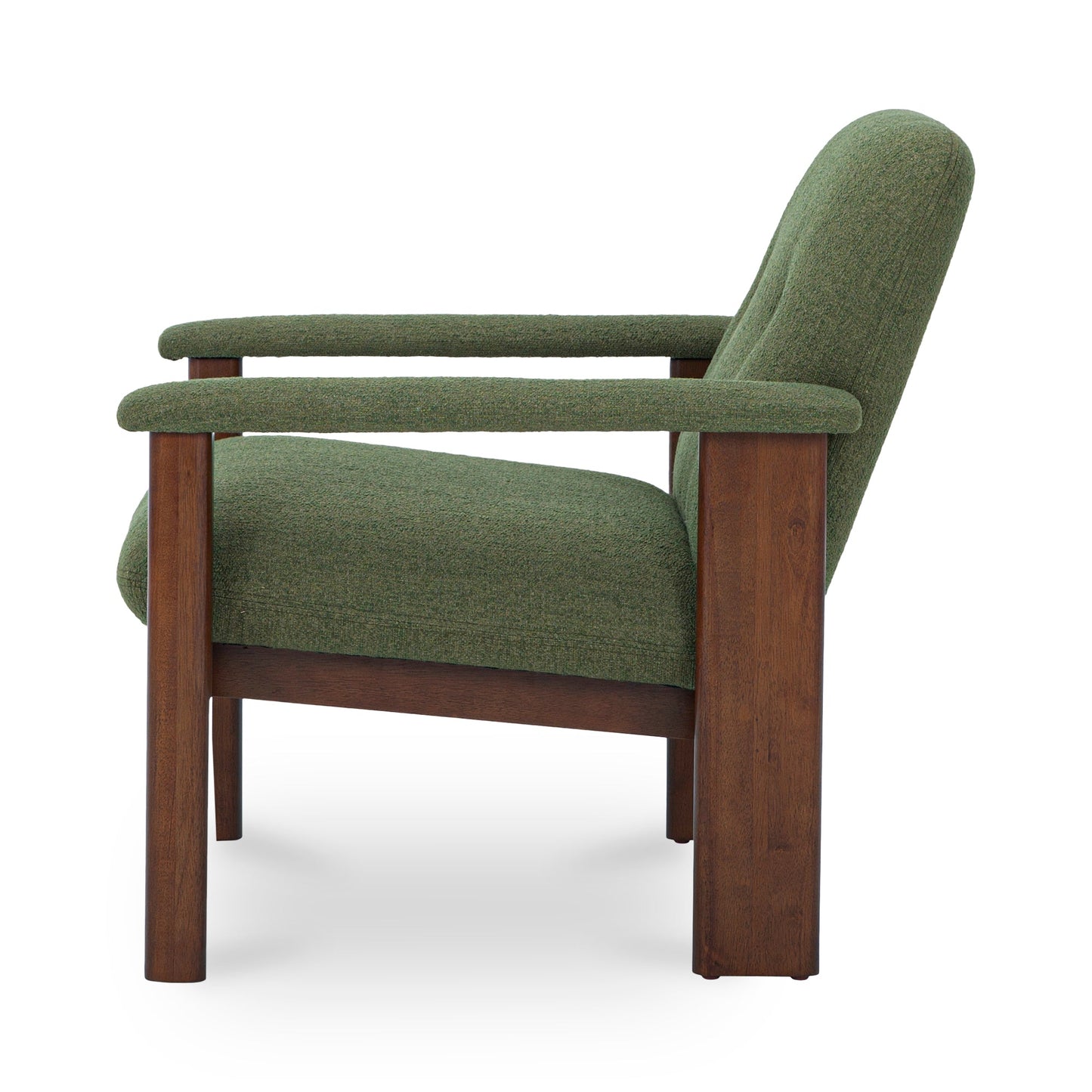 Parker Performance Fabric Wood Frame Lounge Armchair