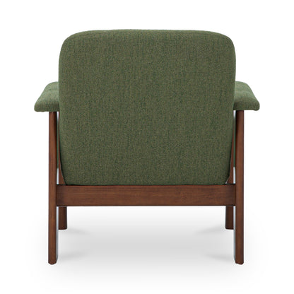 Parker Performance Fabric Wood Frame Lounge Armchair