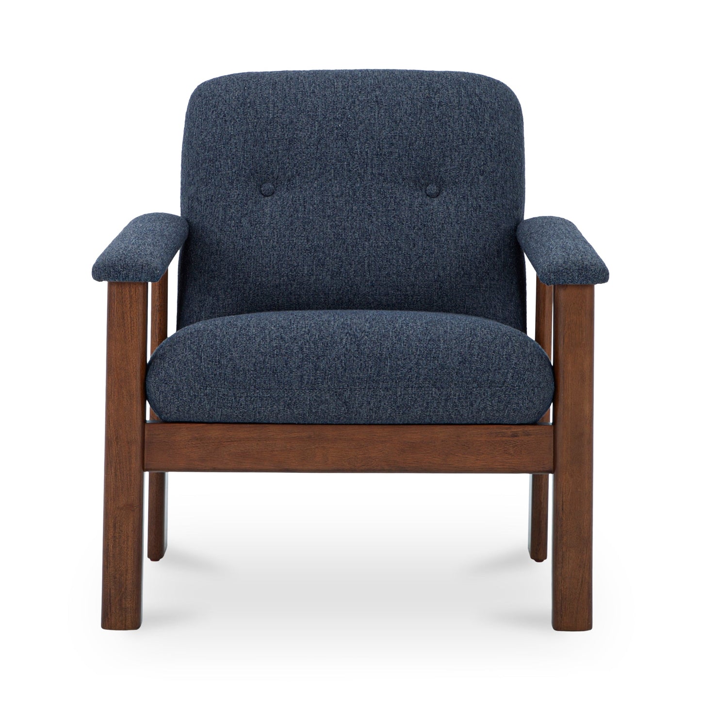 Parker Performance Fabric Wood Frame Lounge Armchair