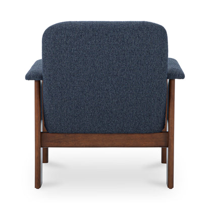 Parker Performance Fabric Wood Frame Lounge Armchair