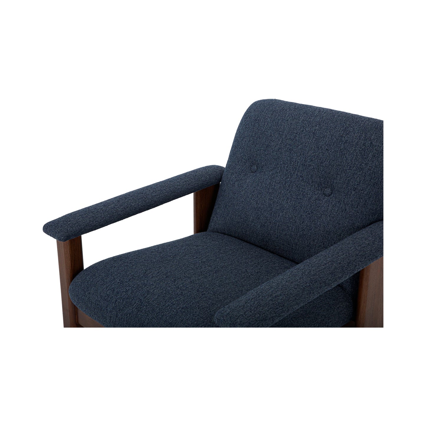 Parker Performance Fabric Wood Frame Lounge Armchair