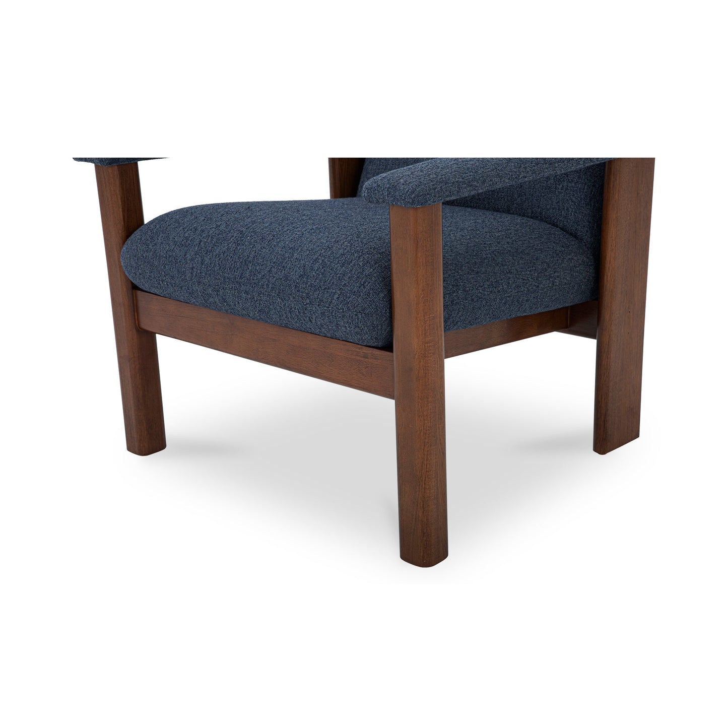 Parker Performance Fabric Wood Frame Lounge Armchair