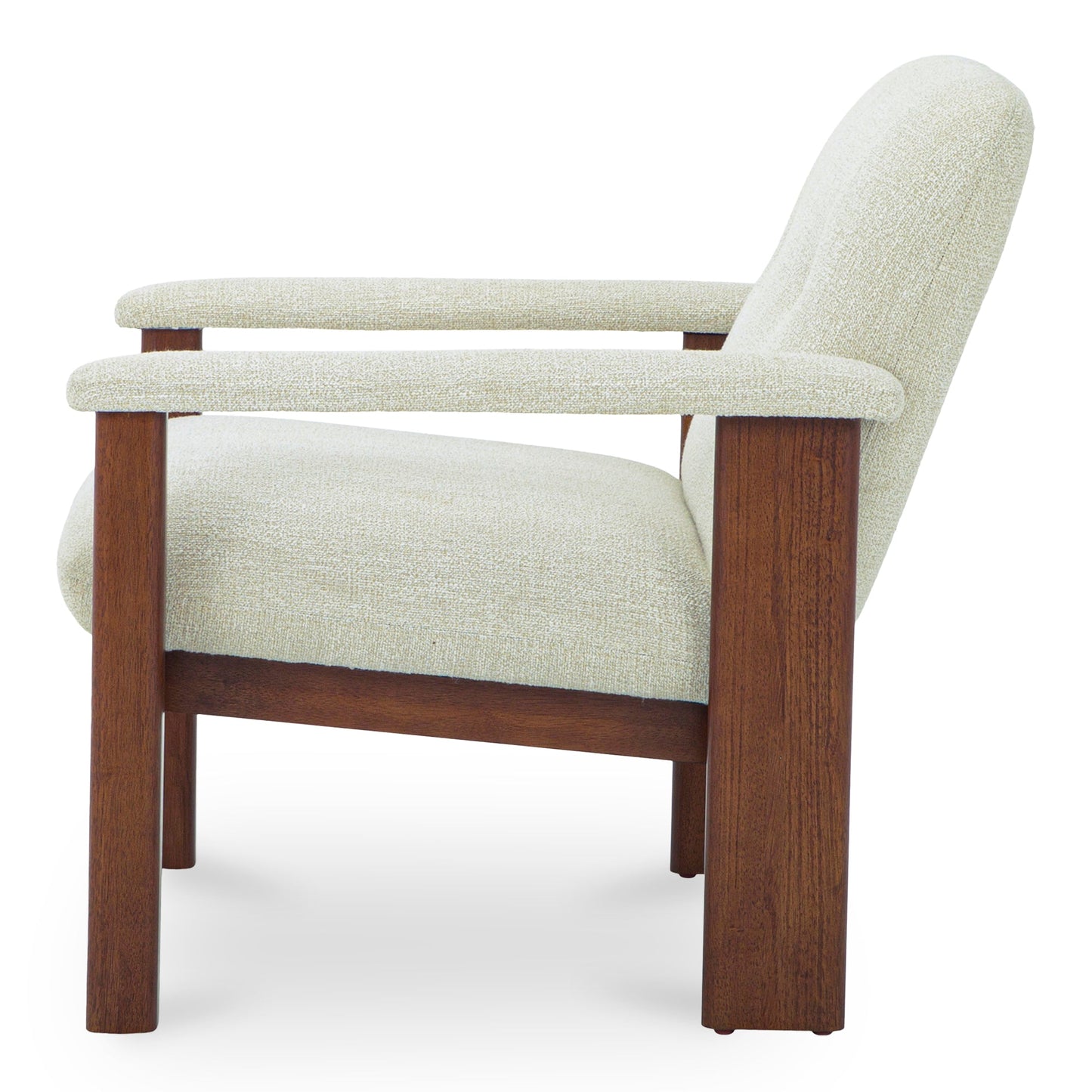 Parker Performance Fabric Wood Frame Lounge Armchair