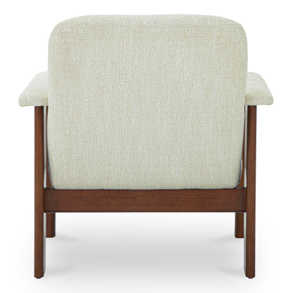 Parker Performance Fabric Wood Frame Lounge Armchair