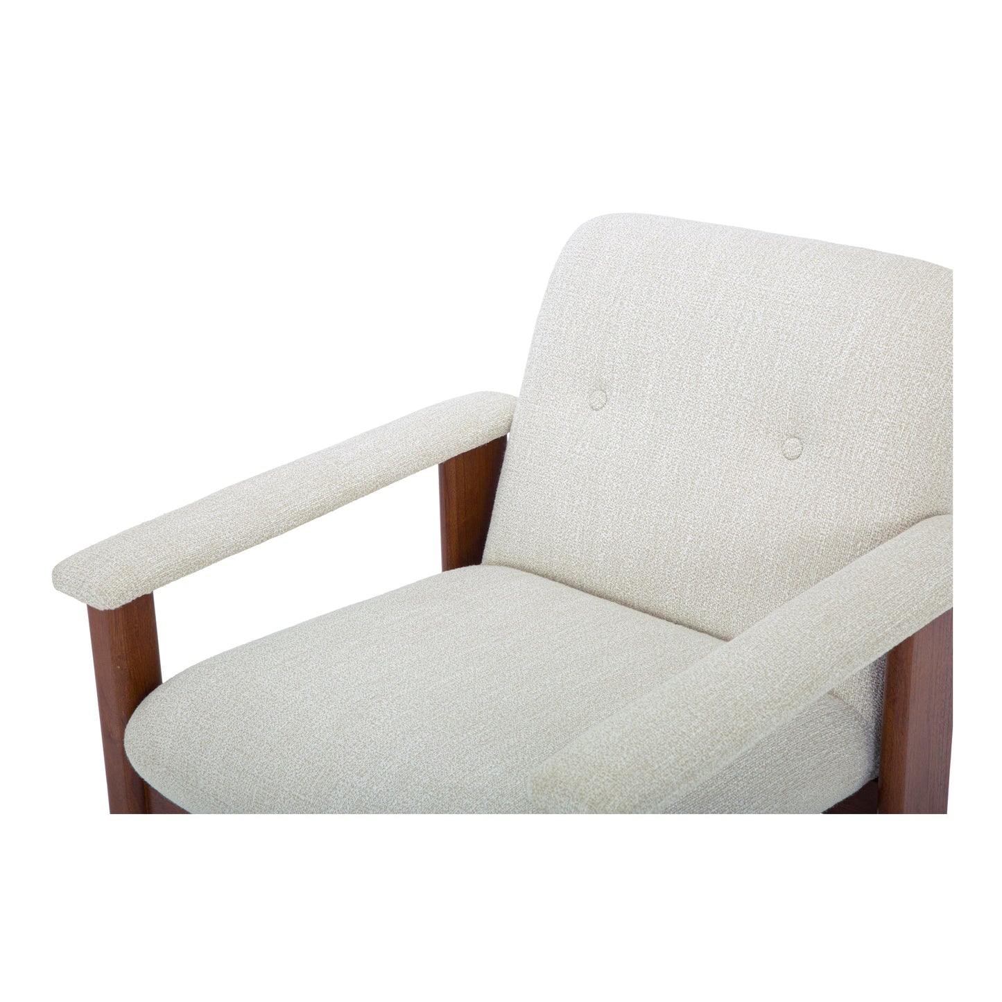 Parker Performance Fabric Wood Frame Lounge Armchair