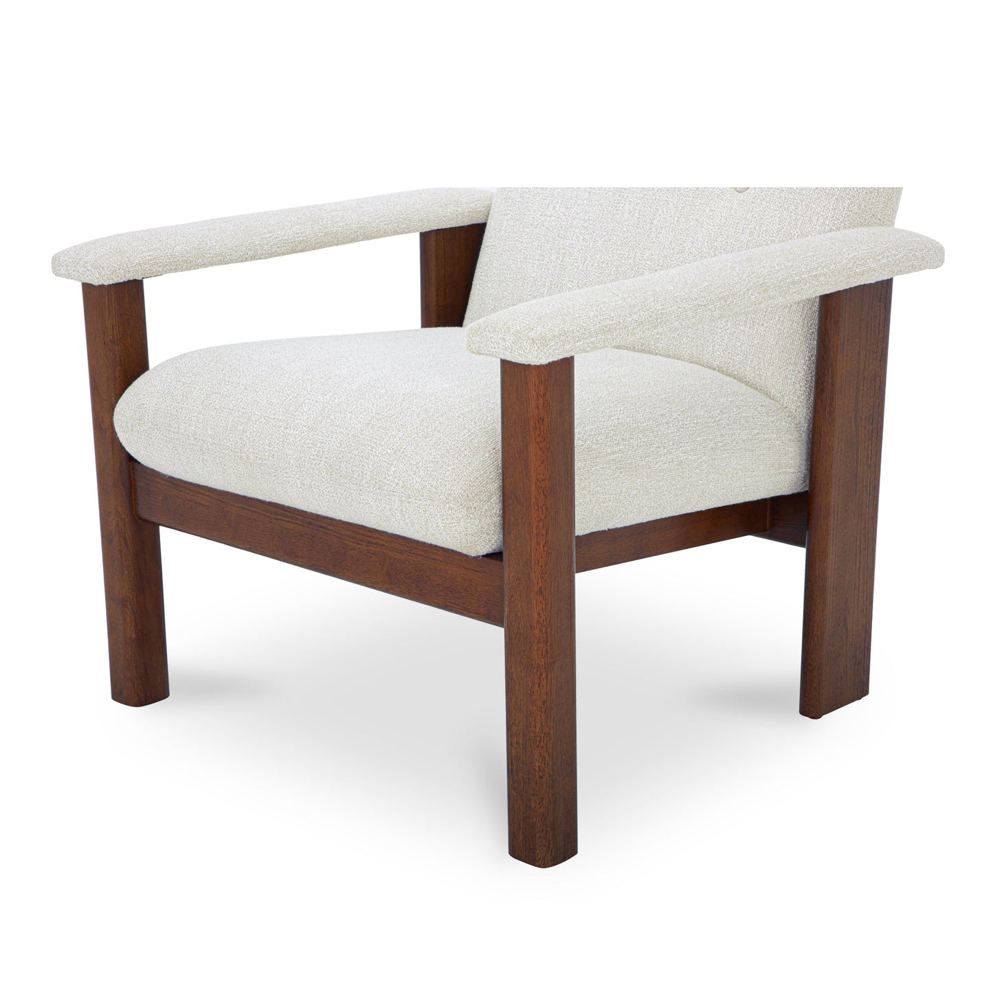 Parker Performance Fabric Wood Frame Lounge Armchair