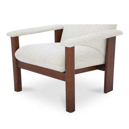 Parker Performance Fabric Wood Frame Lounge Armchair