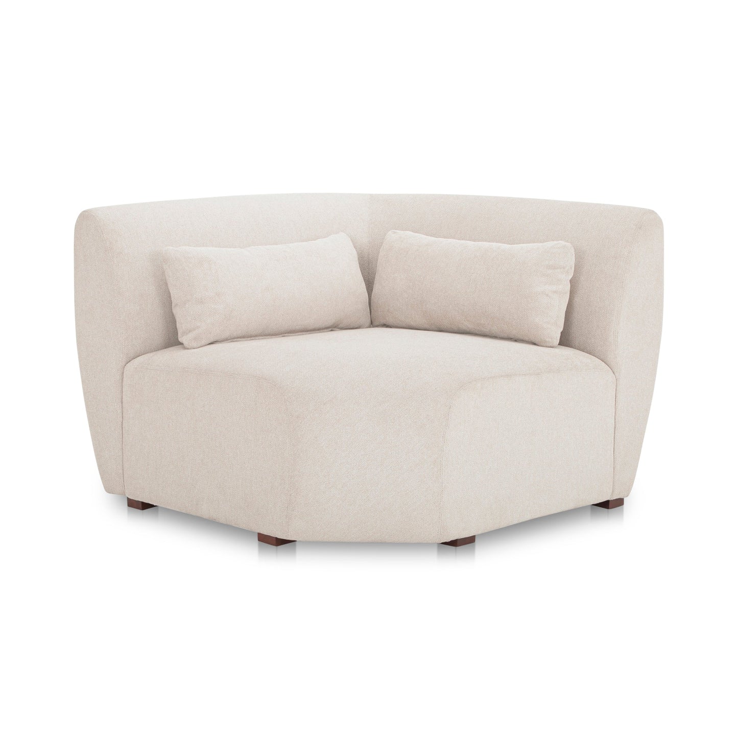 Amelia Polyester Upholstered Corner Chair