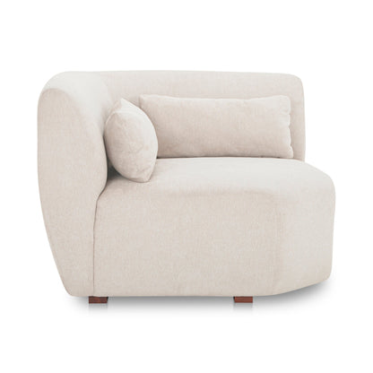 Amelia Polyester Upholstered Corner Chair