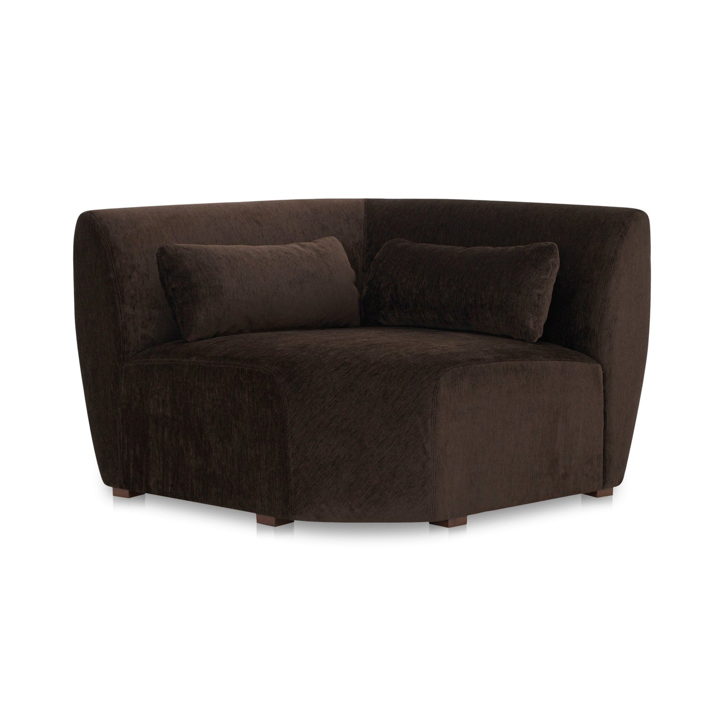 Amelia Polyester Upholstered Corner Chair