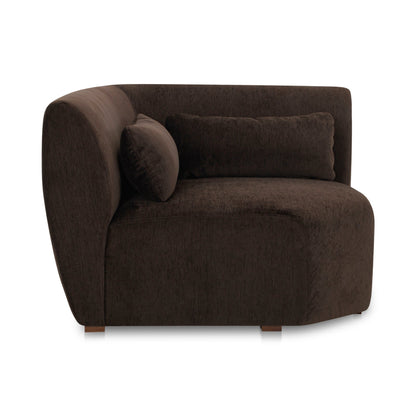 Amelia Polyester Upholstered Corner Chair