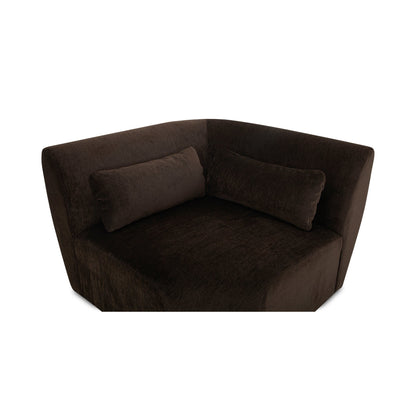 Amelia Polyester Upholstered Corner Chair