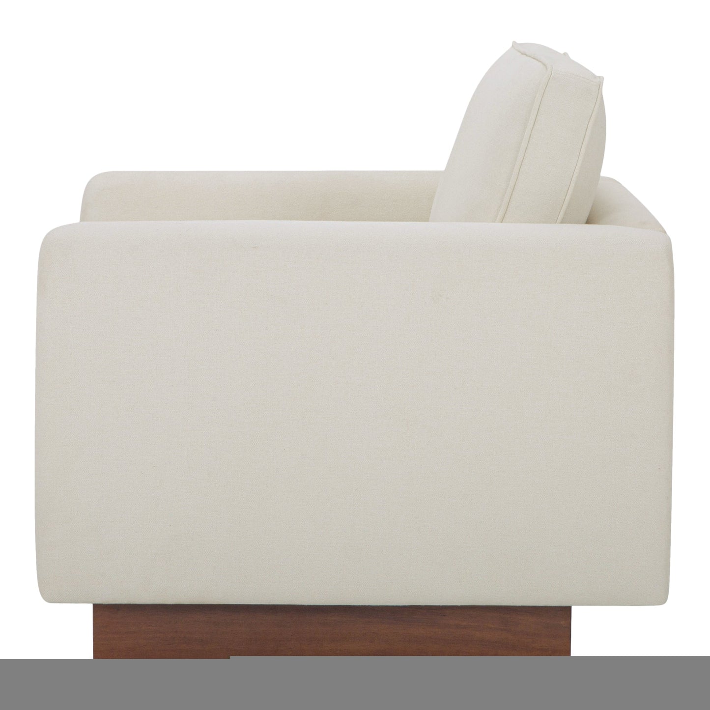 Vernon Walnut Tone Veneer Base Accent Chair