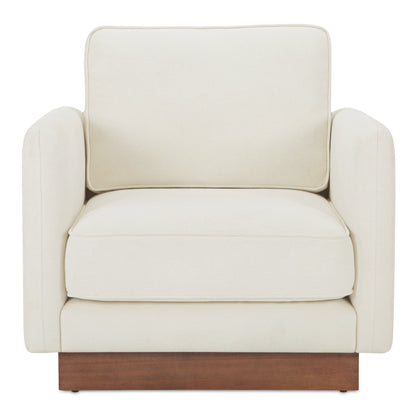 Vernon Walnut Tone Veneer Base Accent Chair
