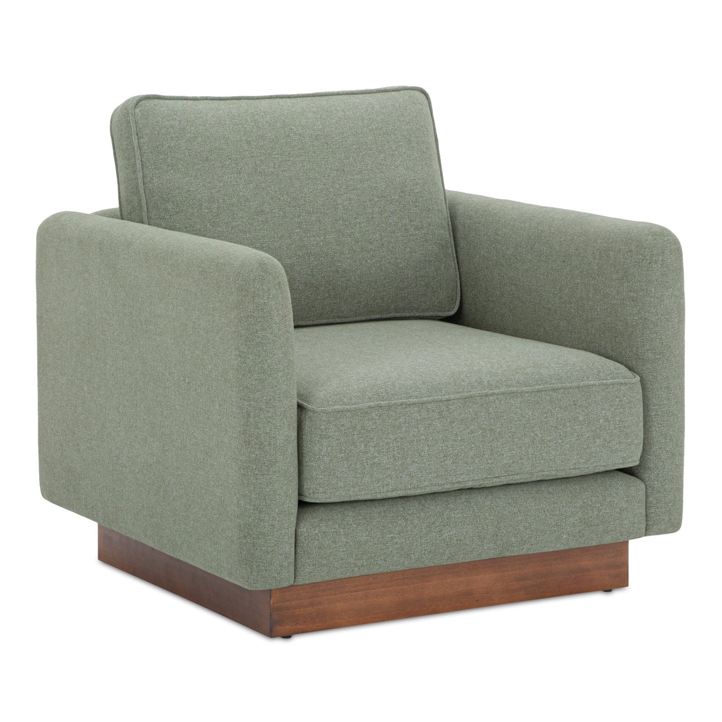 Vernon Walnut Tone Veneer Base Accent Chair