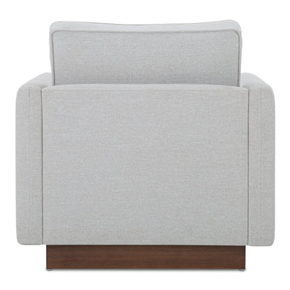 Vernon Walnut Tone Veneer Base Accent Chair