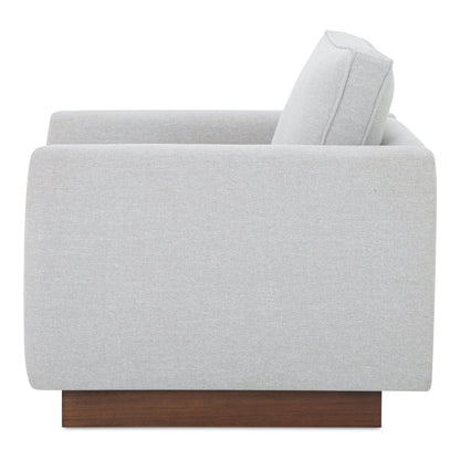 Vernon Walnut Tone Veneer Base Accent Chair