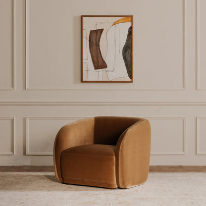 Faye Cureved Back Accent Chair