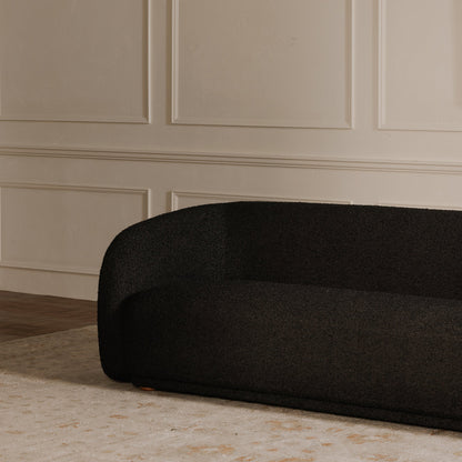 Faye Boucle Curved Design Sofa