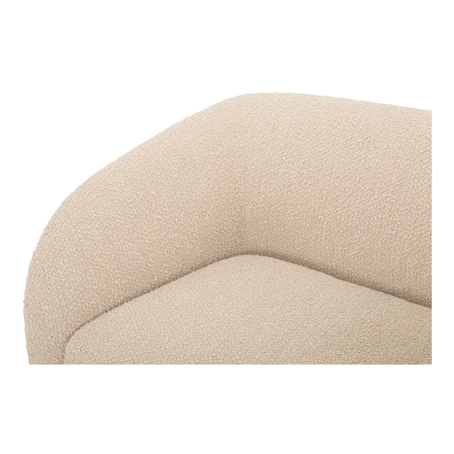 Faye Boucle Curved Design Sofa