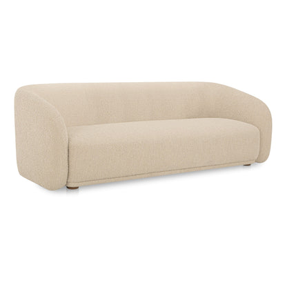 Faye Boucle Curved Design Sofa
