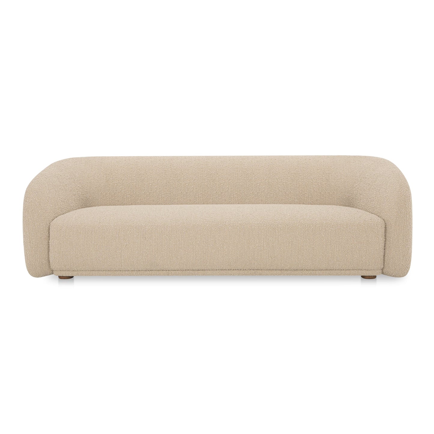 Faye Boucle Curved Design Sofa