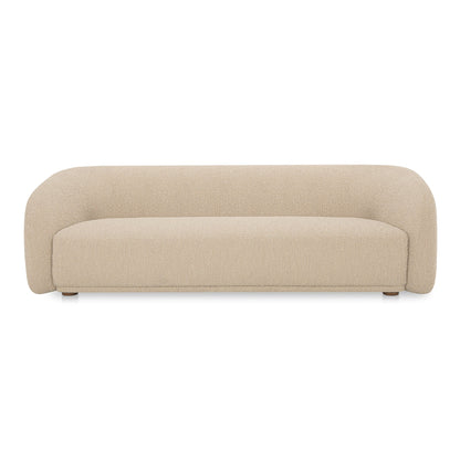 Faye Boucle Curved Design Sofa