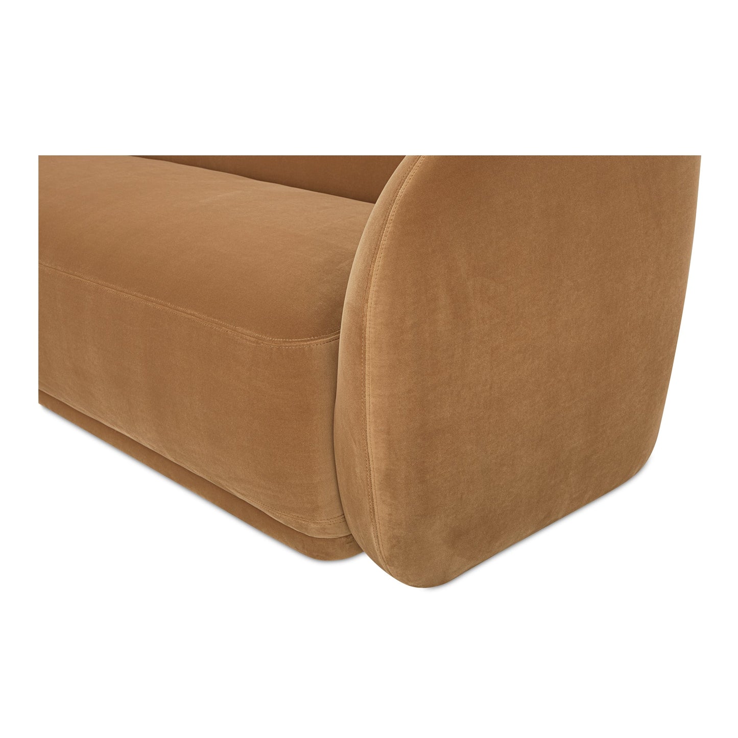 Faye Boucle Curved Design Sofa