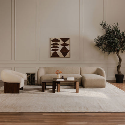 Otto Walnut Veneer Base Accent Chair