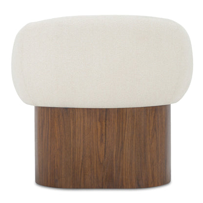 Otto Walnut Veneer Base Accent Chair