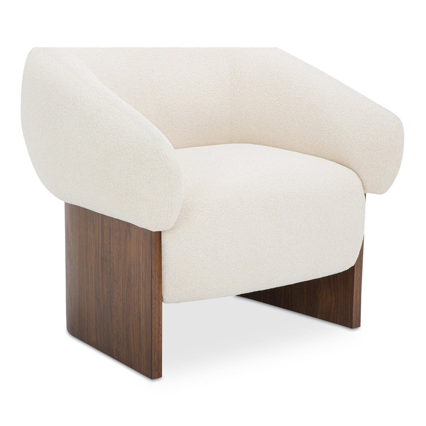 Otto Walnut Veneer Base Accent Chair