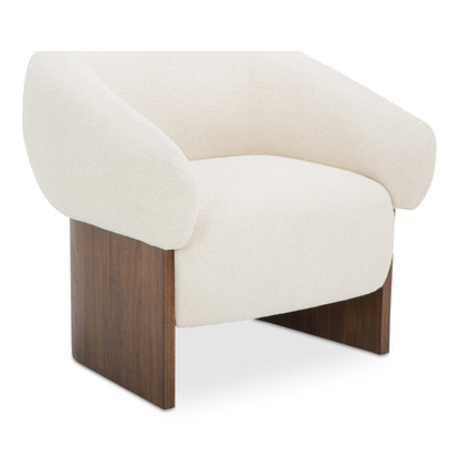Otto Walnut Veneer Base Accent Chair